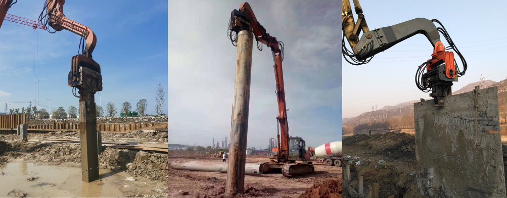 aplication of pile hammer